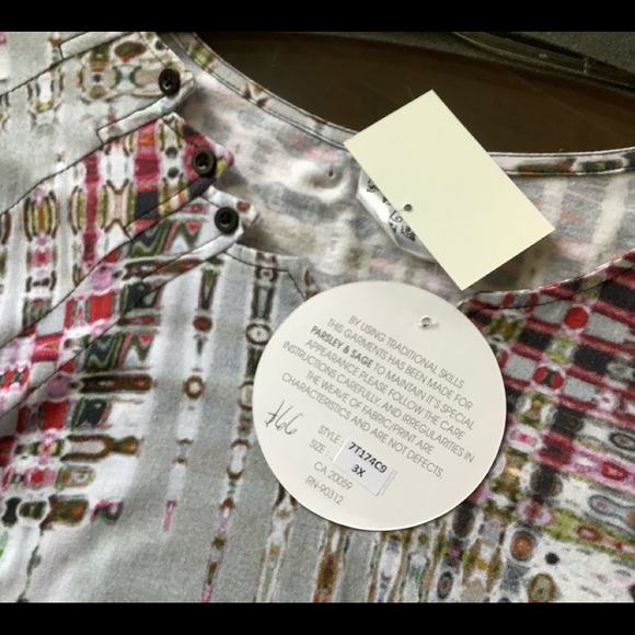 Long sleeve 3X top - Picture 5 of 10